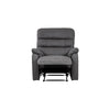 Taylor Recliner Chair-Leather Air-Antique Grey Rub Off