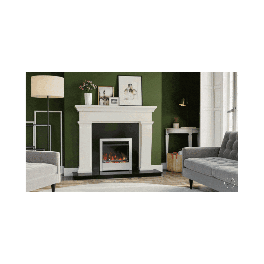 Aurora 22 Insert Electric Fire Silver