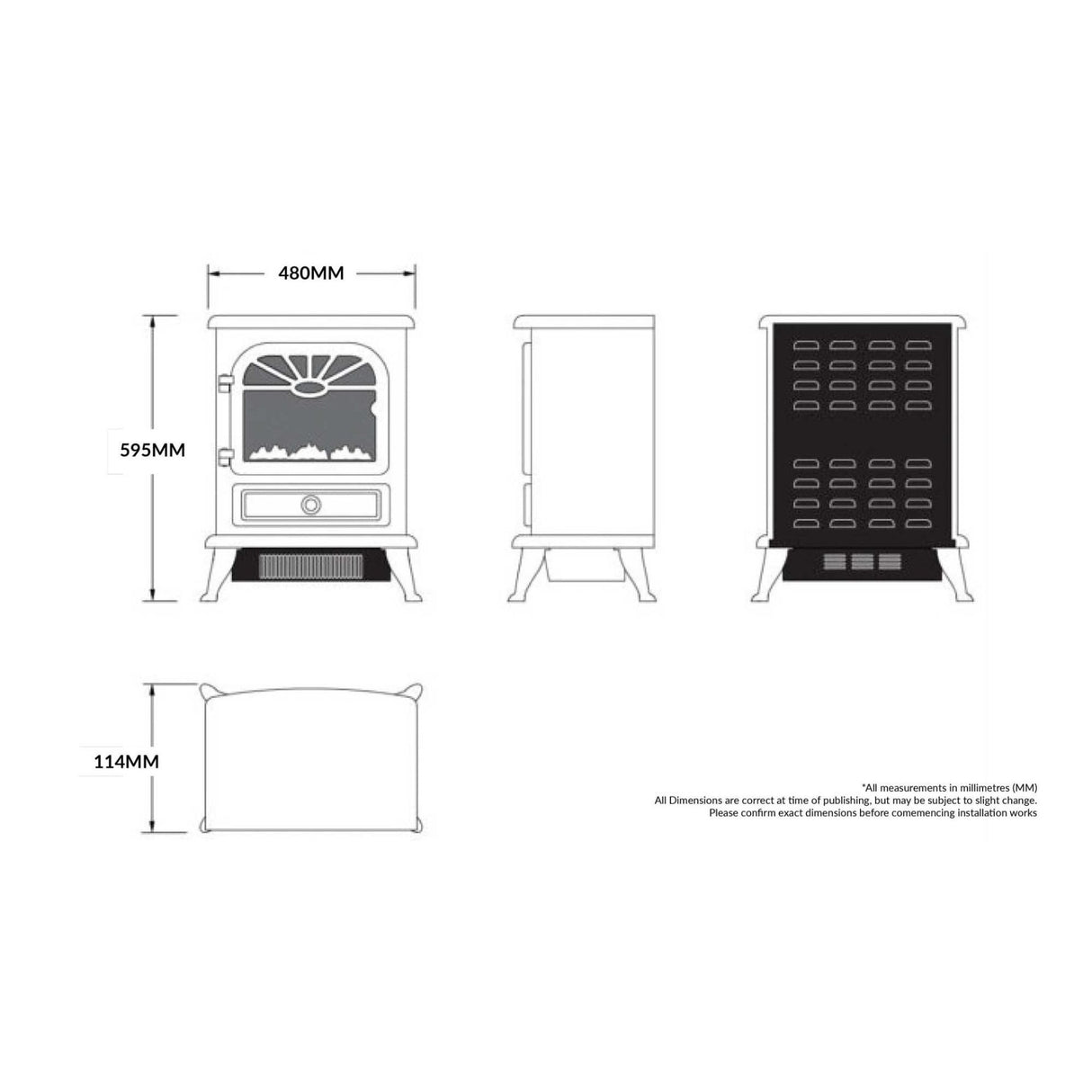 Electric Stove ES2000 - Black