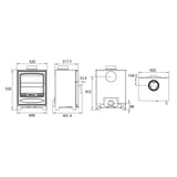 Ascot 5kw Matt Black Multi Fuel (Eco)