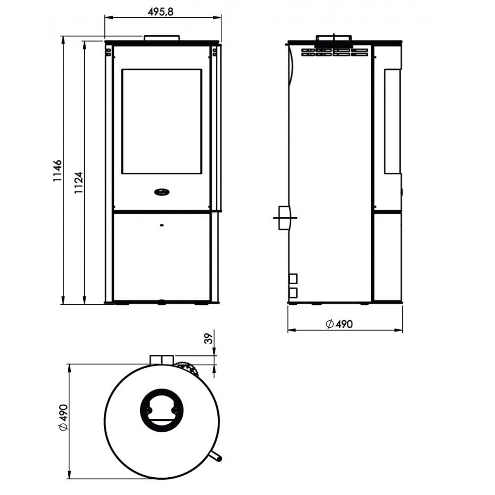 Barcelona 5kw Wood Burning (Eco)