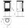 Elite G4 Pedestal Stove 7.7 Kw Wood burning (Eco)
