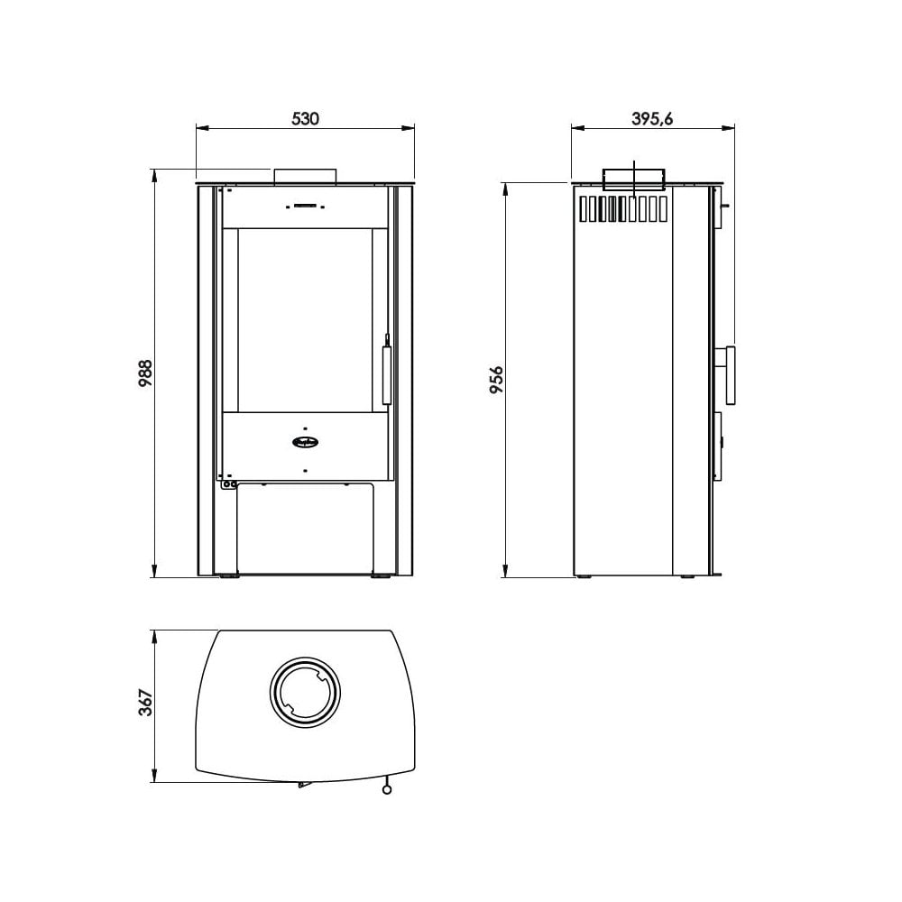 Salzbury 6.2kW Wood Burning (Eco)