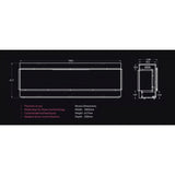 Aurora 22 Insert Electric Fire Silver