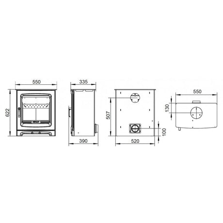 Alderwood 6.7kW Multi Fuel (Eco)