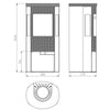 Ellipse G5 (Black) 7.3kW Wood Burning (Eco)