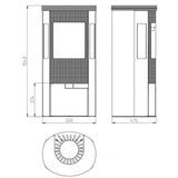 Ellipse G5 (Black) 7.3kW Wood Burning (Eco)
