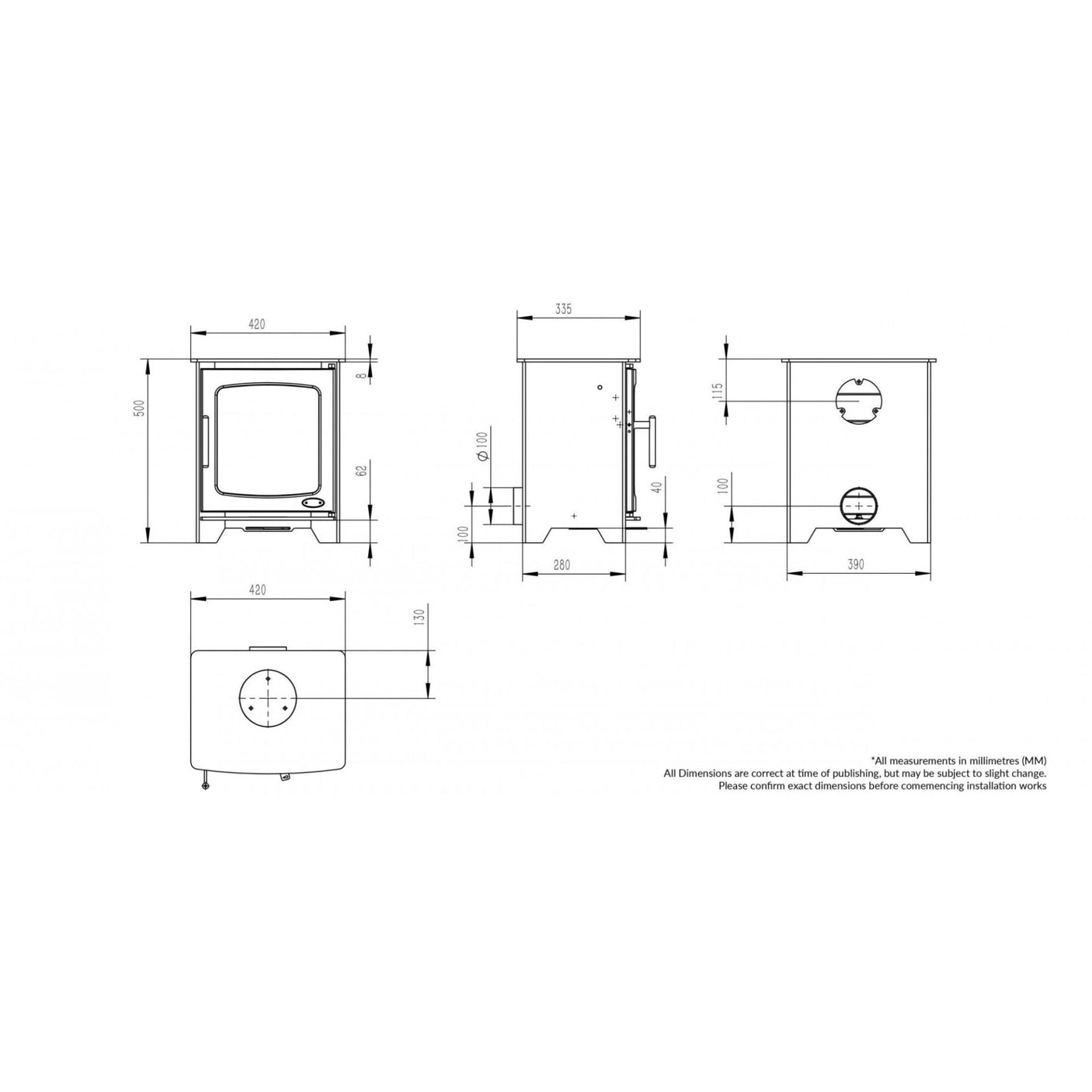 Hazelwood 5kW W/Log Box ,Wood burning (Eco)