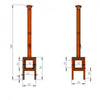 Thor D12 outdoor stove w Legs *w/ Pipe Set
