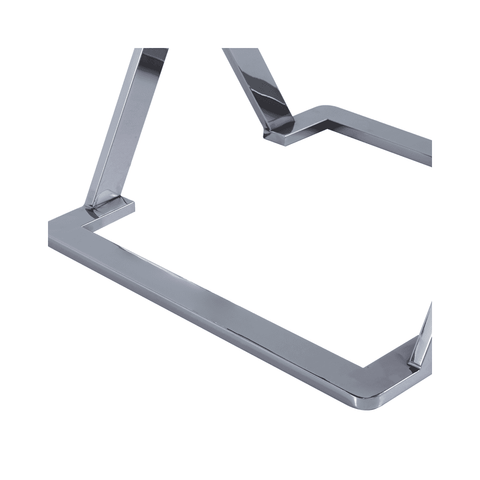 Axel Grey Gunmetal End Table with Smoke Glass- 2 Parts