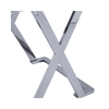 Axel Grey Gunmetal End Table with Smoke Glass- 2 Parts