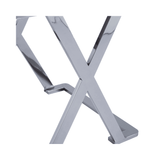 Axel Grey Gunmetal End Table with Smoke Glass- 2 Parts