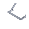 Axel Grey Gunmetal Console Table with Smoke Glass- 2 Parts