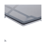 Axel Grey Gunmetal Coffee Table with Smoke Glass- 2 Parts