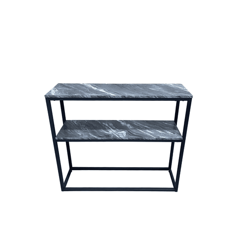 Alora Black Metal 2 Tier Console Table - KD 43