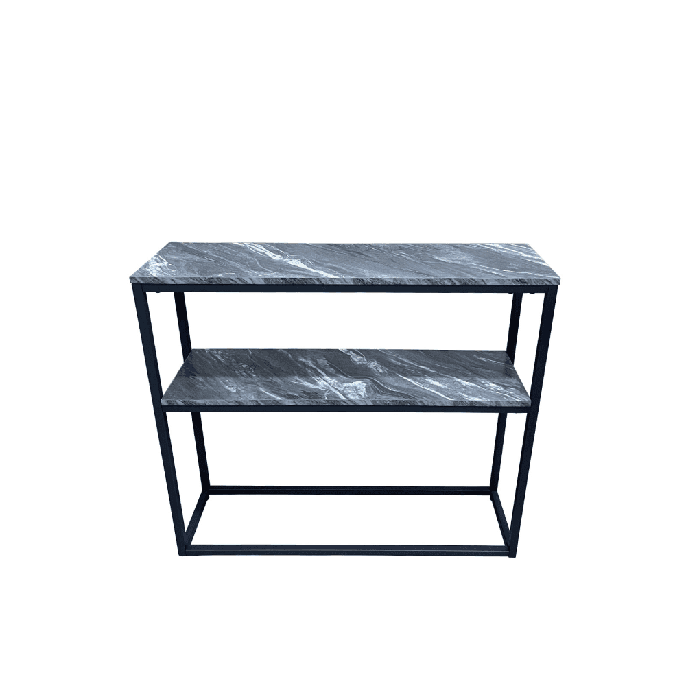 Alora Black Metal 2 Tier Console Table - KD 43