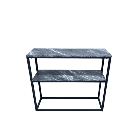 Alora Black Metal 2 Tier Console Table - KD 43
