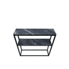 Alora Black Metal 2 Tier Console Table - KD 43