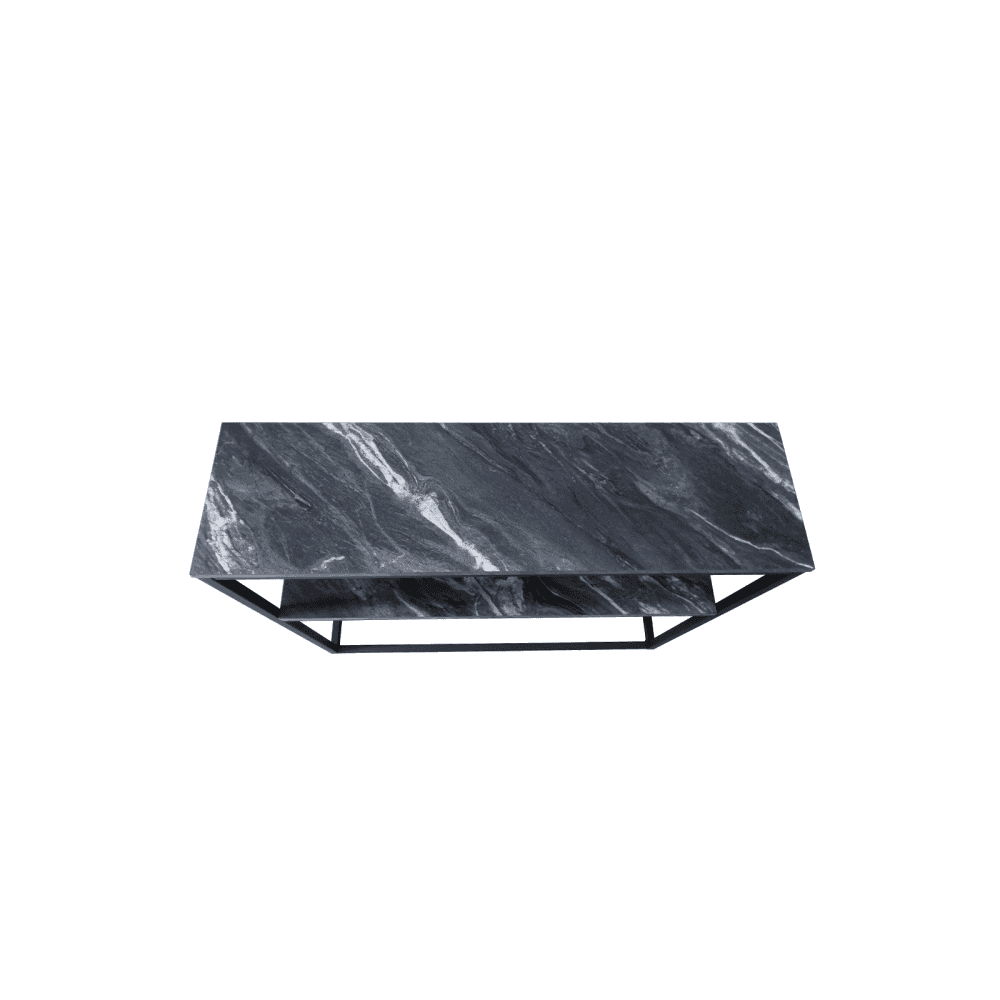 Alora Black Metal 2 Tier Console Table - KD 43