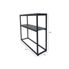Alora Black Metal 2 Tier Console Table - KD 43