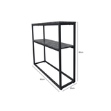 Alora Black Metal 2 Tier Console Table - KD 43