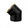 100mm BLACK SOLINOX BEND 45 Degree