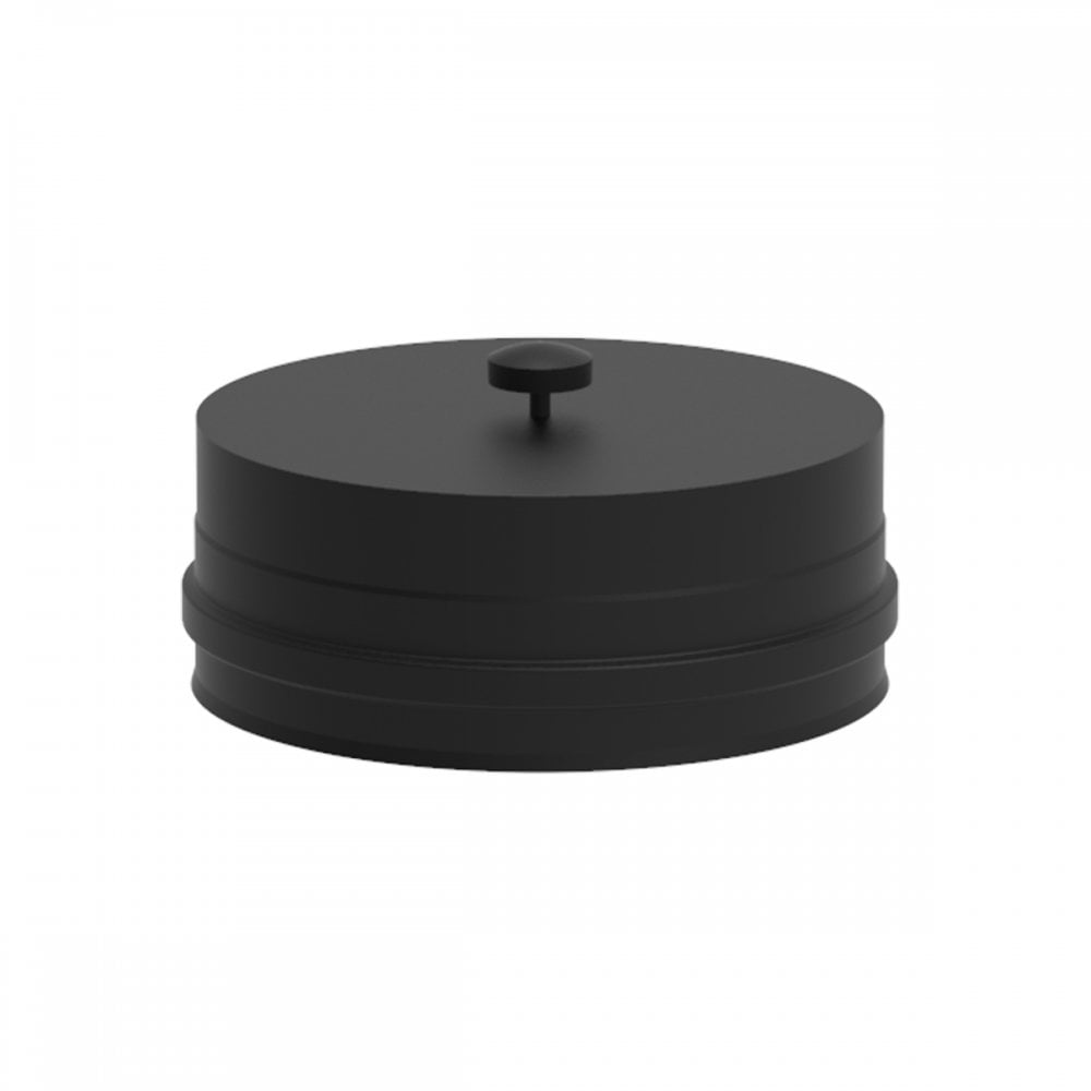 100mm BLACK SOLINOX TEE CAP