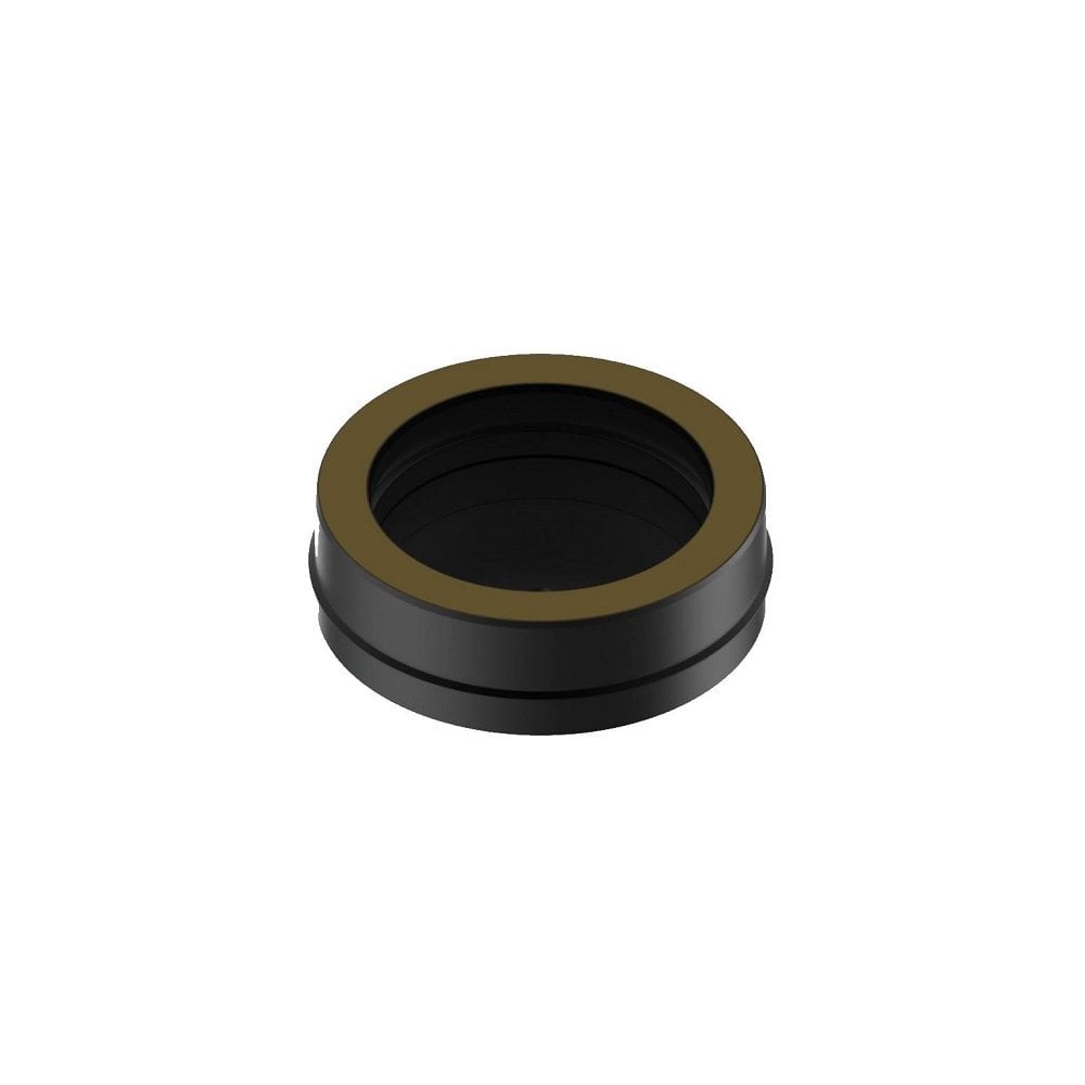 100mm BLACK SOLINOX TEE CAP WITH DRAIN