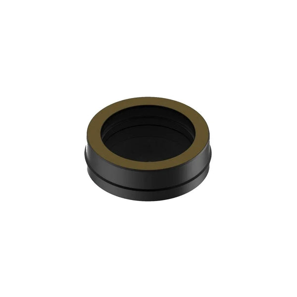 150mm BLACK SOLINOX TEE CAP WITH DRAIN