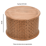 Artwork Mango Wood Coffee Table