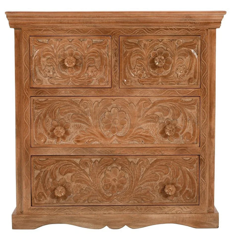 Artwork Mango Wood Chest Of Drawers