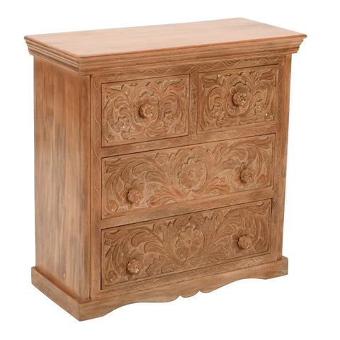 Artwork Mango Wood Chest Of Drawers