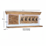 Alfie Wood Hook/coat Hanger Wall