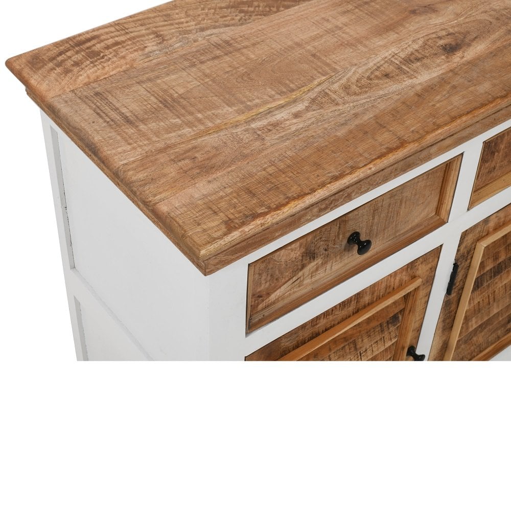 Alfie Wood Sideboard - 3 Drawer & 3 Doors