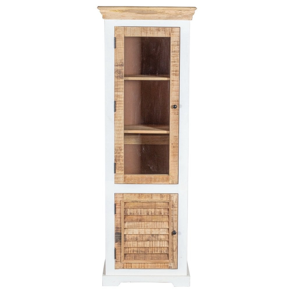 Alfie Wood Bookcase/display Cabinet - 3 Shelves & 1 Doors