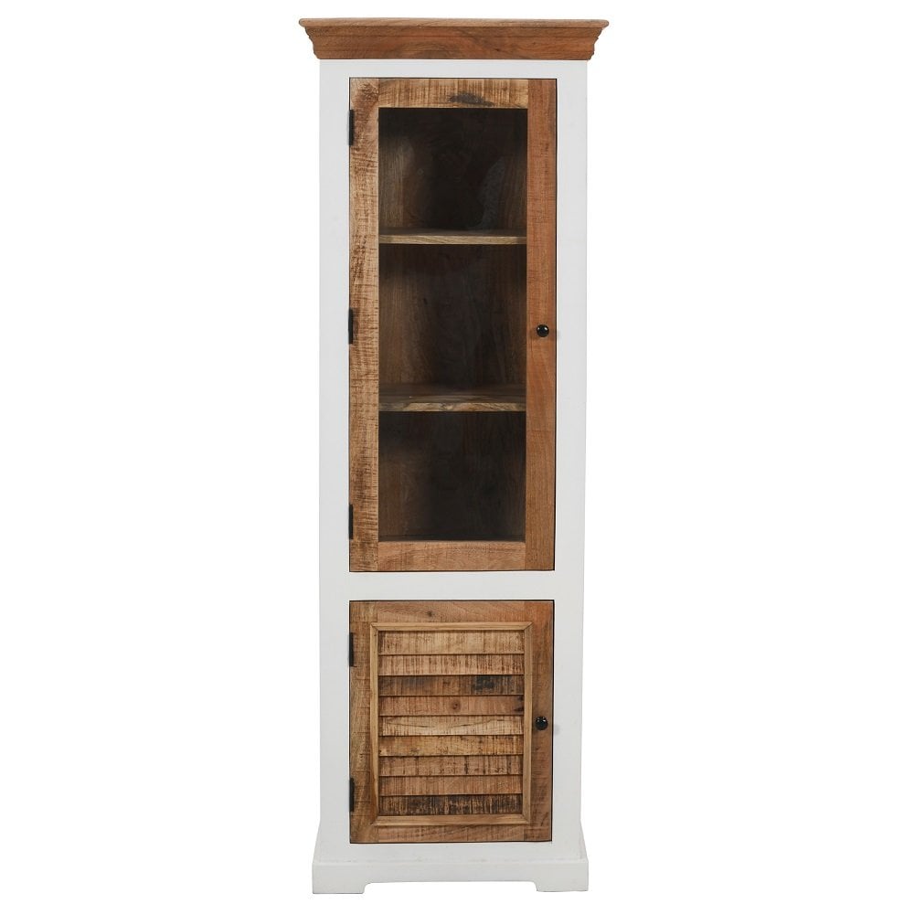 Alfie Wood Bookcase/display Cabinet - 3 Shelves & 1 Doors