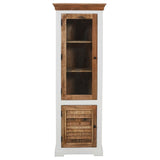 Alfie Wood Bookcase/display Cabinet - 3 Shelves & 1 Doors