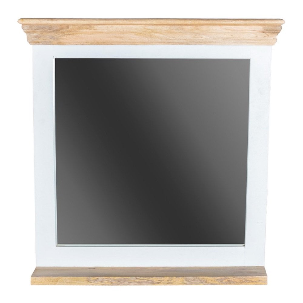 Alfie Mirror Frame With Shelf Solid Mango Wood