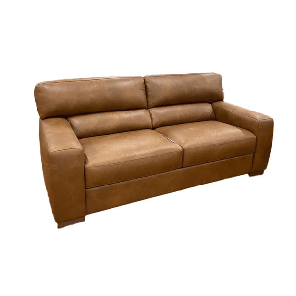 Aurora Italian Leather 2 Seater Tan