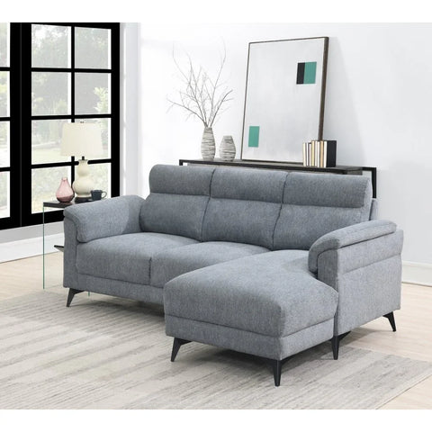 Roxy Grey Jx21-5 Sectional Lhf