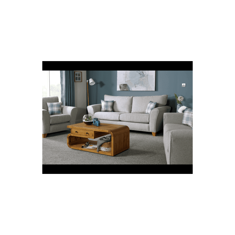 Sophie 3 Seater Silver