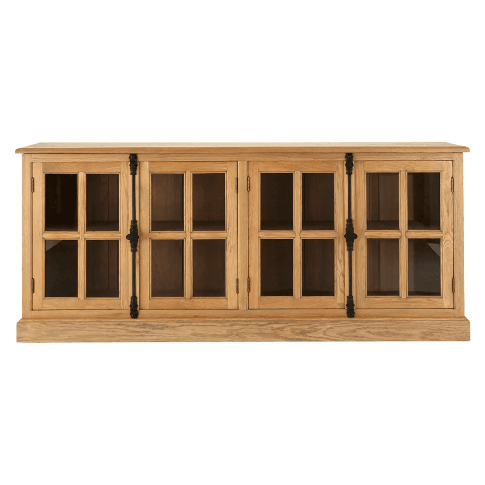 Elmwood Oak Wood Sideboard