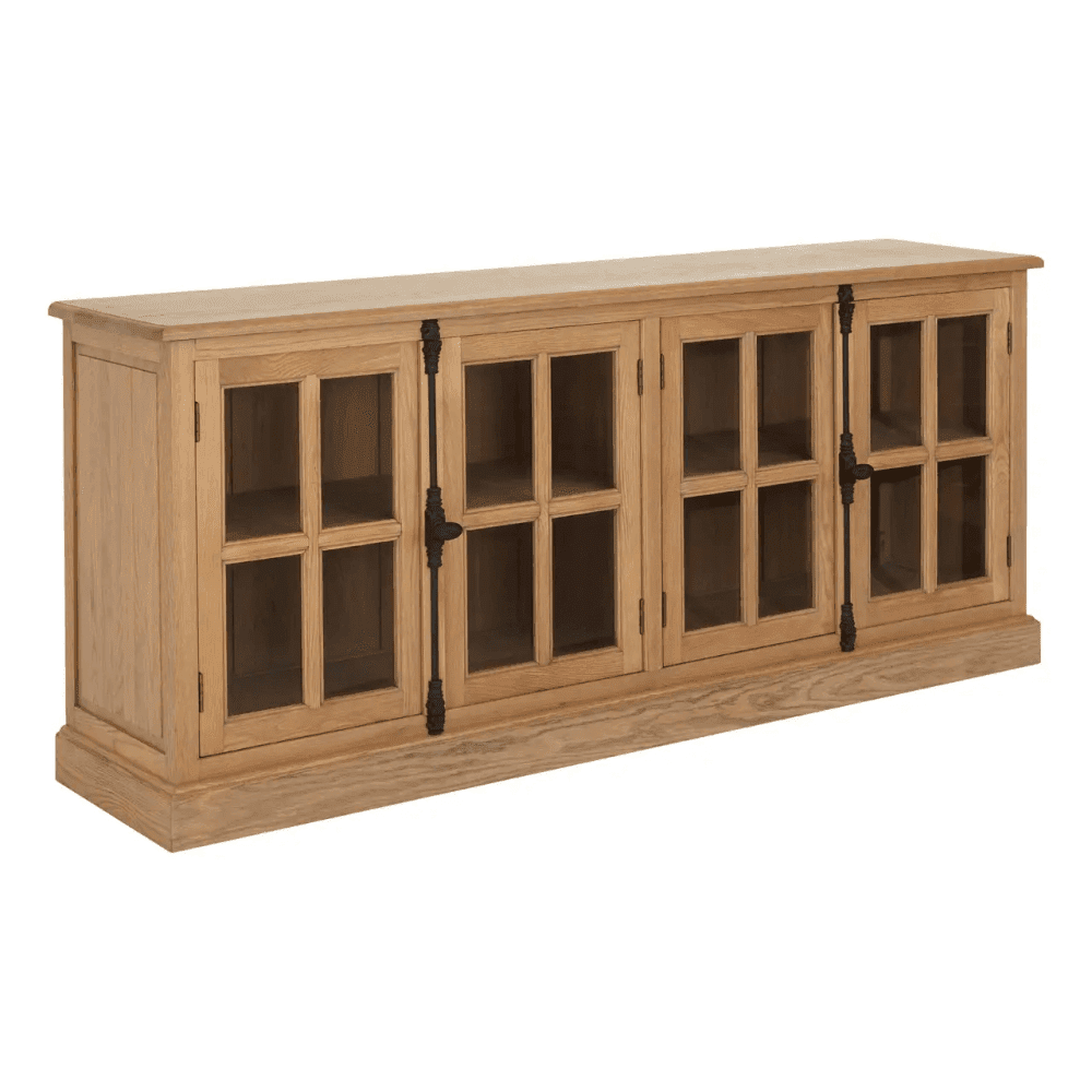 Elmwood Oak Wood Sideboard