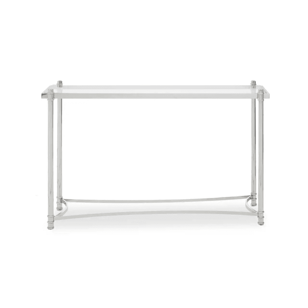 Hadley Clear Glass Console Table