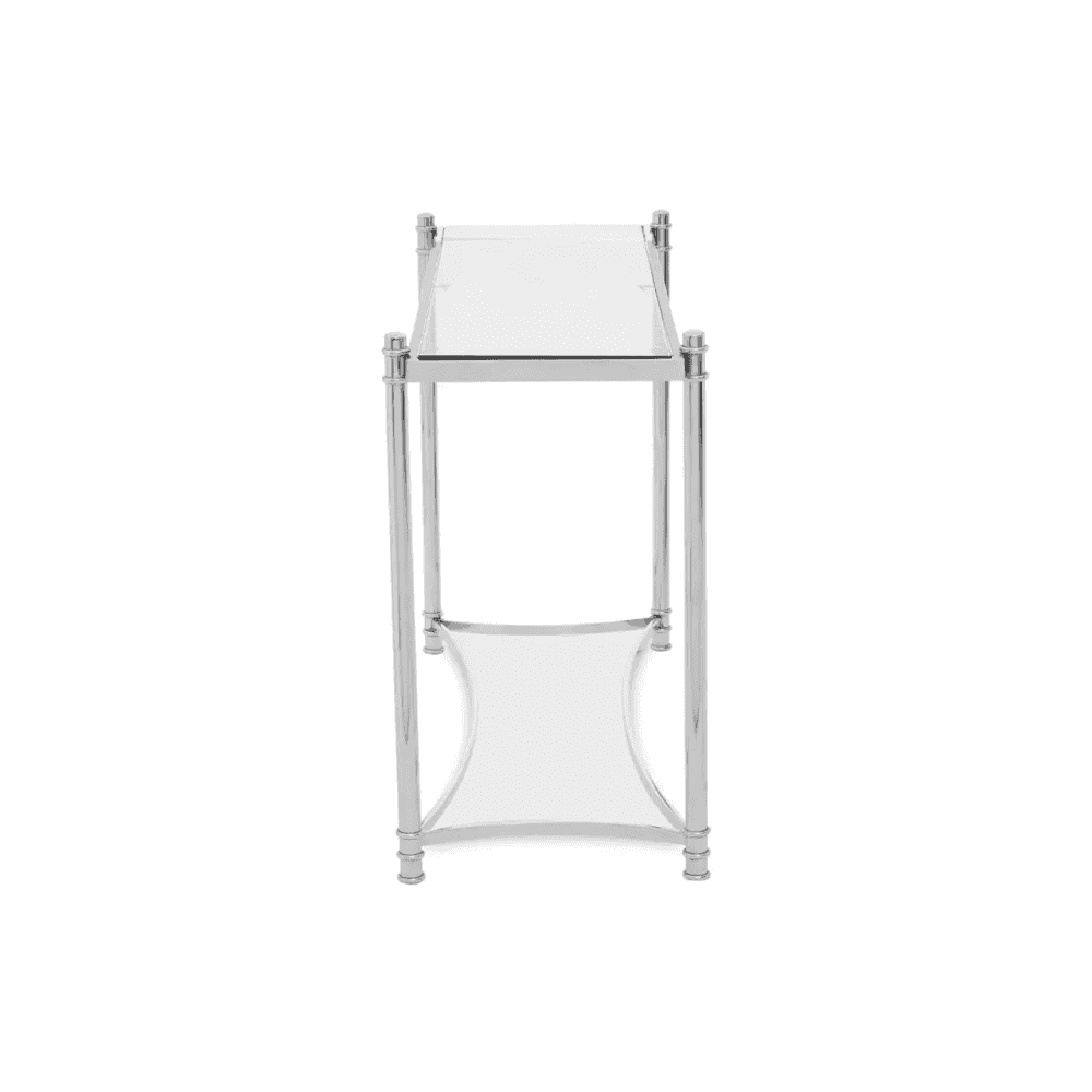 Hadley Clear Glass Console Table