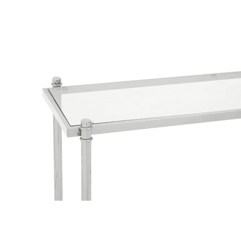 Hadley Clear Glass Console Table