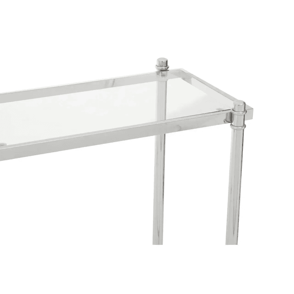 Hadley Clear Glass Console Table