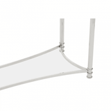 Hadley Clear Glass Console Table