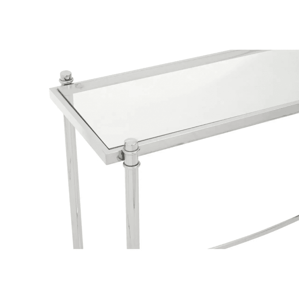 Hadley Clear Glass Console Table