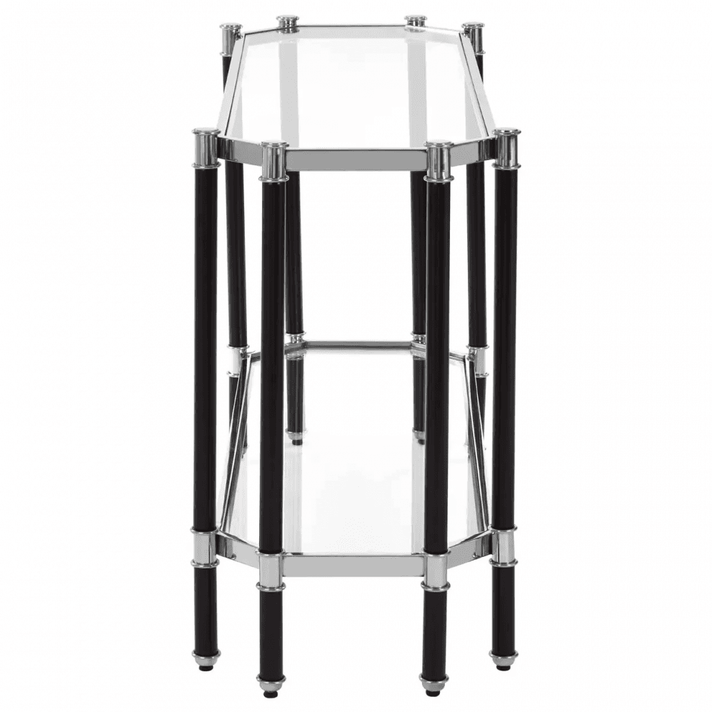 Verdi Silver Chrome Console Table